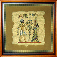 Папирус-гобелен в багете
